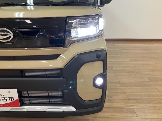 タントファンクロスターボリミテッド ACC/ETC/走行6kmターボ ACC ETC スマートアシスト バックカメラ 両側リヤパワースライドドア プッシュボタンエンジンスタート シートヒーター LEDヘッドライト アルミホイール オートエアコン オートライト(大阪府)の中古車