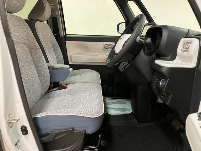 ムーヴキャンバスストライプスＧターボ　２５年ナビ／バックカメラ／走行３３ｋｍサポカーＳワイド適合　バックカメラ対応　ＵＳＢ接続端子　電動パーキングブレーキ　シートヒーター　両側オートスライドドア　Ｐスタート　ホッとカップホルダー　キーフリー（大阪府）の中古車