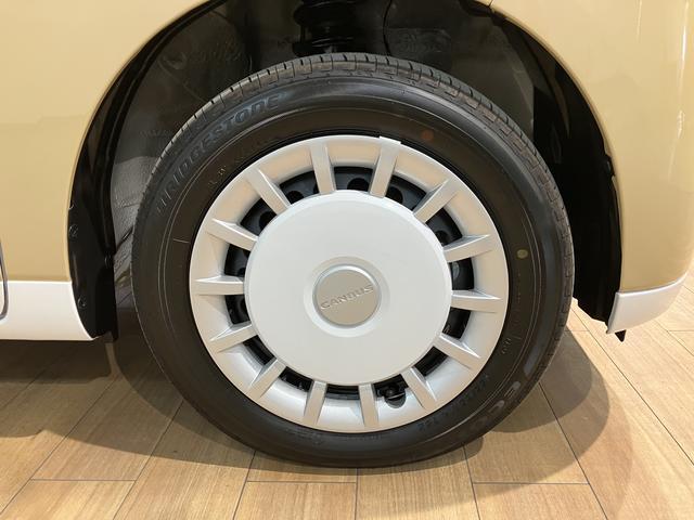 ムーヴキャンバスストライプスＧ　Ｒ７年式／２５年モデルナビ／バックカメラサポカーＳワイド適合　バックカメラ対応　ＵＳＢ接続端子　電動パーキングブレーキ　シートヒーター　両側オートスライドドア　Ｐスタート　ホッとカップホルダー　キーフリー（大阪府）の中古車