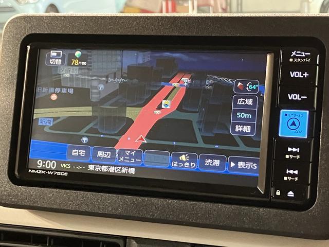 ムーヴキャンバスストライプスGターボ 25年ナビ/バックカメラ/ACC走行無制限1年保証 両側電動スライドドア アダプティブクルーズコントロール 前後コーナーセンサー 前席シートヒーター ホッとカップホルダー オートマチックハイビーム LEDヘッドライト スマートキー(大阪府)の中古車