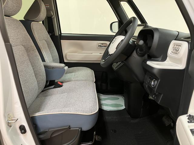 ムーヴキャンバスストライプスＧ　２５年ナビ／バックカメラ／走行４ｋｍサポカーＳワイド適合　バックカメラ対応　ＵＳＢ接続端子　電動パーキングブレーキ　シートヒーター　両側オートスライドドア　Ｐスタート　ホッとカップホルダー　キーフリー（大阪府）の中古車