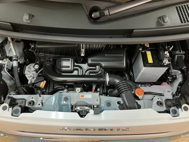 ムーヴキャンバスストライプスＧ　２５年ナビ／バックカメラ／走行４ｋｍサポカーＳワイド適合　バックカメラ対応　ＵＳＢ接続端子　電動パーキングブレーキ　シートヒーター　両側オートスライドドア　Ｐスタート　ホッとカップホルダー　キーフリー（大阪府）の中古車