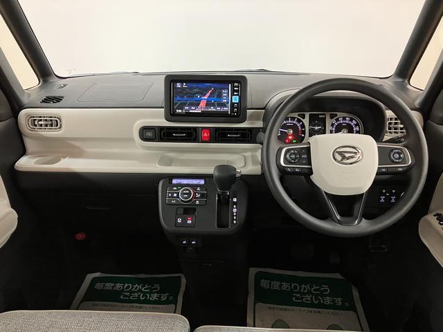 ムーヴキャンバスストライプスＧターボ　届出済未使用車　サポカーＳワイド適合Ｒ７／８登録・届出済未使用車・ターボエンジン・純正メモリーナビ・バックカメラ・全車速追従機能クルーズコントロールＡＣＣ・両側電動スライドドア・シートヒーター・衝突回避軽減ブレーキ・誤発進抑制機能（大阪府）の中古車