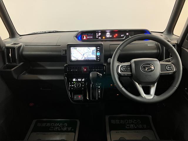 タントカスタムRSリミテッド ナビ・バックカメラ・USB令和7年式/走行距離23キロ・クルーズコントロール・純正7インチナビ・USB・Bluetooth・バックカメラ・ETC車載器・運転席/助手席シートヒーター・キーフリー2個・LEDライト・オートライト(大阪府)の中古車