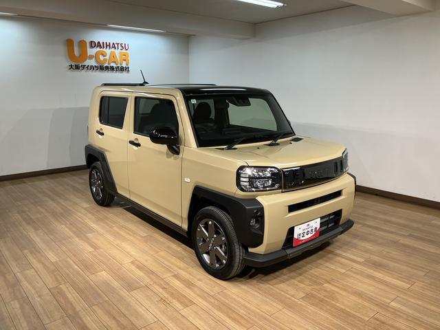 タフトGターボ ダーククロムベンチャー 弊社元試乗車/Dオーディオスカイフィールトップ アダプティブクルーズコントロール LEDヘッド/フォグ パノラマカメラ ETC 運/助シートヒーター キーフリー 電動パーキングブレーキ 15インチアルミホイール(大阪府)の中古車