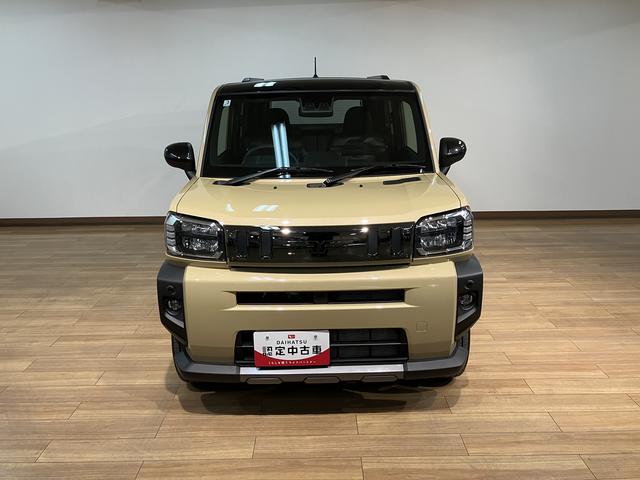 タフトＧターボ　ダーククロムベンチャー　Ｒ７年式／バックカメラ対応スカイフィールトップ　アダプティブクルーズコントロール　ＬＥＤヘッド／フォグ　運／助シートヒーター　プッシュボタンスタート　キーフリー　電動パーキングブレーキ　バックカメラ　１５インチアルミホイール（大阪府）の中古車