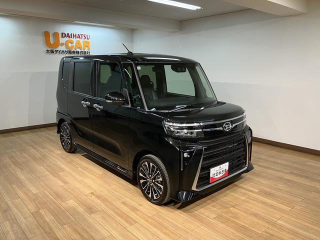 タントカスタムRS R6年式/25年ナビ/Bカメラ/走行14kmターボ スマートアシスト バックカメラ 両側リヤパワースライドドア プッシュボタンエンジンスタート シートヒーター LEDヘッドライト アルミホイール オートエアコン オートライト ABS(大阪府)の中古車