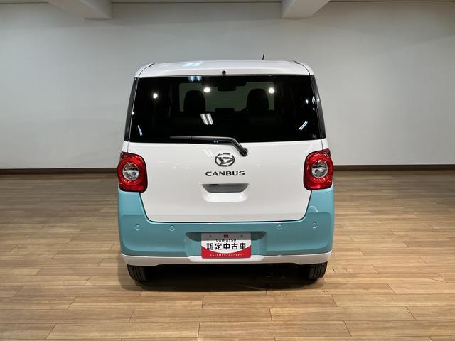 ムーヴキャンバスストライプスＧ　Ｒ７年式／ナビ／バックカメラ／走行１２ｋｍサポカーＳワイド適合　バックカメラ対応　ＵＳＢ接続端子　電動パーキングブレーキ　シートヒーター　両側オートスライドドア　Ｐスタート　ホッとカップホルダー　キーフリー（大阪府）の中古車