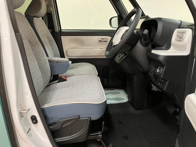 ムーヴキャンバスストライプスＧ　Ｒ７年式／ナビ／バックカメラ／走行１２ｋｍサポカーＳワイド適合　バックカメラ対応　ＵＳＢ接続端子　電動パーキングブレーキ　シートヒーター　両側オートスライドドア　Ｐスタート　ホッとカップホルダー　キーフリー（大阪府）の中古車