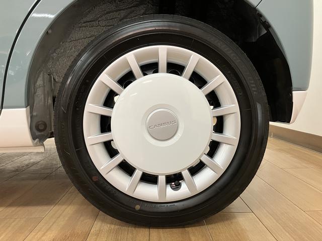 ムーヴキャンバスストライプスＧターボ　Ｒ７年式／２５年モデルナビ／Ｂカメラ走行無制限１年保証　両側電動スライドドア　アダプティブクルーズコントロール　前後コーナーセンサー　前席シートヒーター　ホッとカップホルダー　オートマチックハイビーム　ＬＥＤヘッドライト　スマートキー（大阪府）の中古車