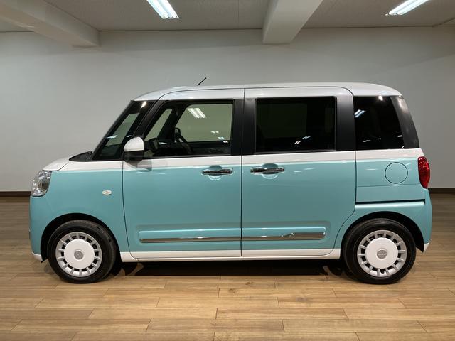 ムーヴキャンバスストライプスＧ　Ｒ７年式／２５年モデルナビ／Ｂカメラ走行無制限１年保証　両側電動スライドドア　前後コーナーセンサー　前席シートヒーター　ホッとカップホルダー　オートマチックハイビーム　ＬＥＤヘッドライト　スマートキー（大阪府）の中古車