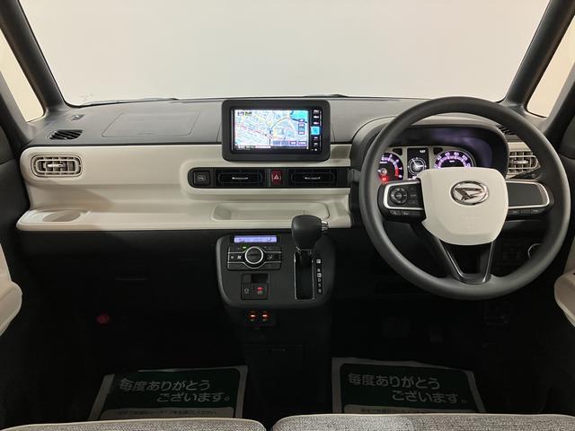 ムーヴキャンバスストライプスＧ　Ｒ７年式／２５年モデルナビ／Ｂカメラ走行無制限１年保証　両側電動スライドドア　前後コーナーセンサー　前席シートヒーター　ホッとカップホルダー　オートマチックハイビーム　ＬＥＤヘッドライト　スマートキー（大阪府）の中古車