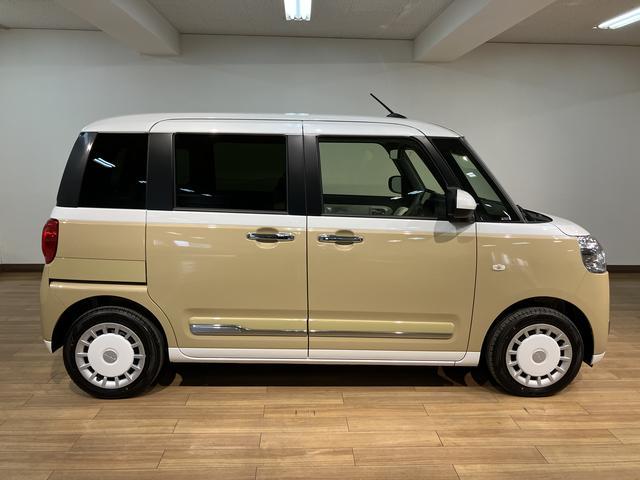 ムーヴキャンバスストライプスG R7年式/25年モデルナビ/バックカメラサポカーSワイド適合 純正ナビ バックカメラ対応 USB接続端子 電動パーキングブレーキ シートヒーター 両側オートスライドドア Pスタート ホッとカップホルダー キーフリー(大阪府)の中古車