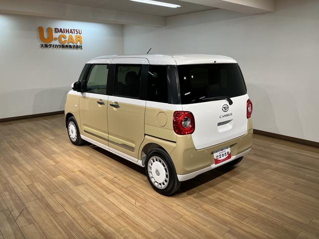 ムーヴキャンバスストライプスG R7年式/25年モデルナビ/バックカメラサポカーSワイド適合 純正ナビ バックカメラ対応 USB接続端子 電動パーキングブレーキ シートヒーター 両側オートスライドドア Pスタート ホッとカップホルダー キーフリー(大阪府)の中古車