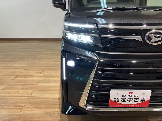 タントカスタムＲＳリミテッド　２５年モデルナビ／ＡＣＣ／ＥＴＣターボ　ＡＣＣ　ＥＴＣ　スマートアシスト　バックカメラ　両側リヤパワースライドドア　プッシュボタンエンジンスタート　シートヒーター　ＬＥＤヘッドライト　アルミホイール　オートエアコン　オートライト（大阪府）の中古車