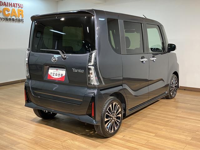 タントカスタムＲＳリミテッド　Ｒ７年式／スマートクルーズパックターボ　ＡＣＣ　ＥＴＣ　スマートアシスト　バックカメラ　両側リヤパワースライドドア　プッシュボタンエンジンスタート　シートヒーター　ＬＥＤヘッドライト　アルミホイール　オートエアコン　オートライト（大阪府）の中古車