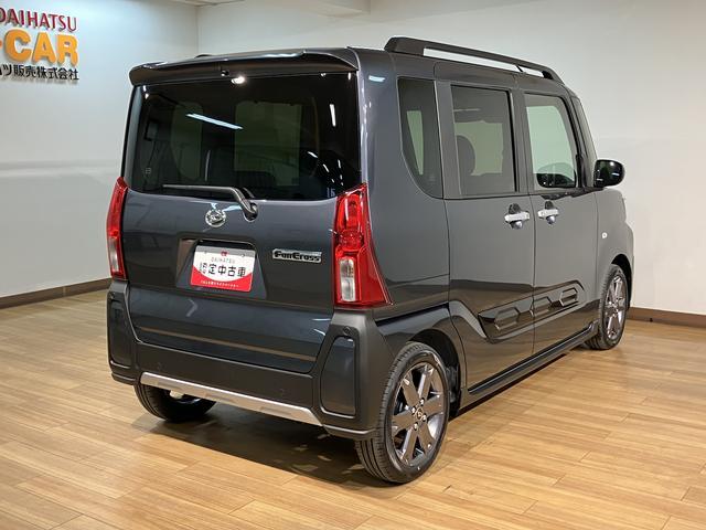 タントファンクロスターボリミテッド　Ｒ７年式／スマートクルーズＰターボ　ＡＣＣ　ＥＴＣ　スマートアシスト　バックカメラ　両側リヤパワースライドドア　プッシュボタンエンジンスタート　シートヒーター　ＬＥＤヘッドライト　アルミホイール　オートエアコン　オートライト（大阪府）の中古車