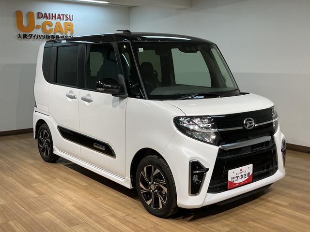 タントカスタムＸセレクション　９インチナビ／Ｂカメラ／ＦＲドラレコスマートアシスト　ＬＥＤヘッドライト／フォグ　９インチナビ　バックカメラ　オートエアコン　ＦＲドラレコ　両側電動スライドドア　前席シートヒーター　盗難防止セキュリティアラーム　アルミホイール（大阪府）の中古車