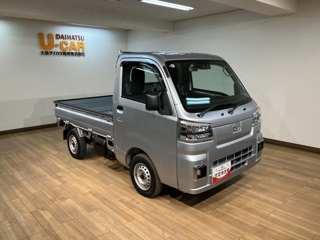 ハイゼットトラックスタンダード　サポカーＳベーシック適合　認定中古車衝突回避軽減ブレーキ・誤発進抑制機能・ＣＶＴ・ＥＴＣ車載器・Ｒ５年式・走行３．６万キロ・ＬＥＤヘッドライトフォグランプ・ＡＭ／ＦＭラジオ・前後コーナーセンサー・１２か月間／走行距離無制限保証付（大阪府）の中古車