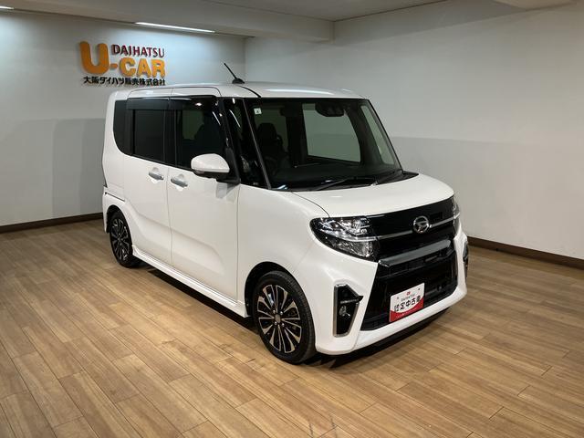 タントカスタムＲＳ　サポカーＳワイド適合　認定中古車Ｒ３年式・走行１．１万キロ・ターボエンジン・クルーズコントロール・９インチ純正ナビゲーション・全方位カメラ・ナビ連動ドライブレコーダー・ＥＴＣ車載器・両側電動スライドドア・衝突回避軽減ブレーキ（大阪府）の中古車