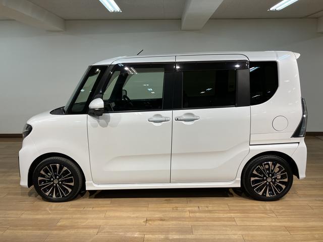 タントカスタムＲＳ　サポカーＳワイド適合　認定中古車Ｒ３年式・走行１．１万キロ・ターボエンジン・クルーズコントロール・９インチ純正ナビゲーション・全方位カメラ・ナビ連動ドライブレコーダー・ＥＴＣ車載器・両側電動スライドドア・衝突回避軽減ブレーキ（大阪府）の中古車