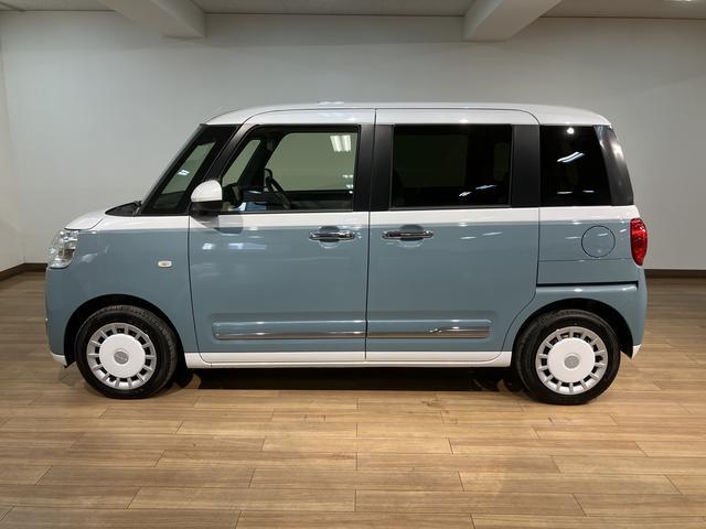 ムーヴキャンバスストライプスＧ／ナビ／バックカメラ／両側電スラ／電動Ｐ／１年間走行距離無制限保証／ナビ／ＢＬＵＥＴＯＯＴＨ／バックカメラ／両側電動スライドドア／前席シートヒーター／コーナーセンサー／スマートキー／電動パーキングブレーキ／ＬＥＤヘッドライト／オートハイビーム（大阪府）の中古車