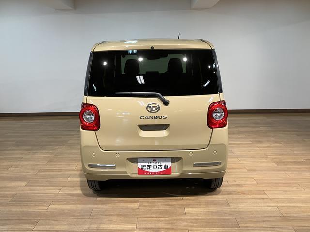 ムーヴキャンバスセオリーＧ／届出済未使用車／新車保証継承有／バックカメラ対応サポカーＳワイド適合　バックカメラ対応　ＵＳＢ接続端子　電動パーキングブレーキ　シートヒーター　両側オートスライドドア　Ｐスタート　ホッとカップホルダー　キーフリー（大阪府）の中古車