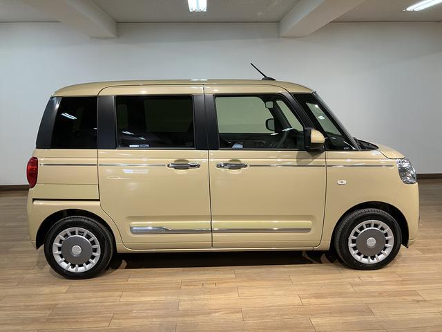 ムーヴキャンバスセオリーＧ／届出済未使用車／新車保証継承有／バックカメラ対応サポカーＳワイド適合　バックカメラ対応　ＵＳＢ接続端子　電動パーキングブレーキ　シートヒーター　両側オートスライドドア　Ｐスタート　ホッとカップホルダー　キーフリー（大阪府）の中古車