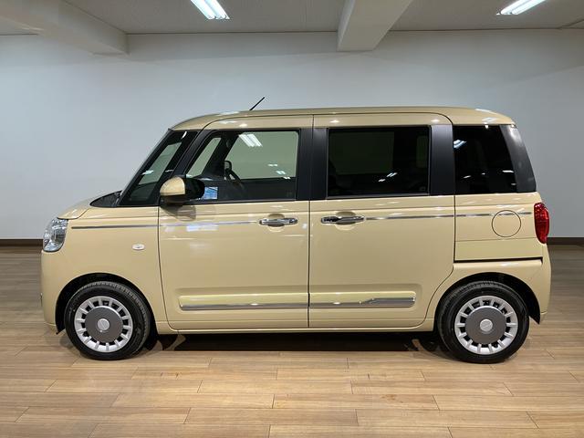 ムーヴキャンバスセオリーＧ／届出済未使用車／新車保証継承有／バックカメラ対応サポカーＳワイド適合　バックカメラ対応　ＵＳＢ接続端子　電動パーキングブレーキ　シートヒーター　両側オートスライドドア　Ｐスタート　ホッとカップホルダー　キーフリー（大阪府）の中古車