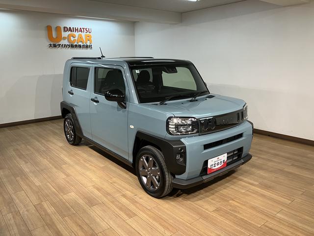 タフトGターボ ダーククロムベンチャー R7年式/ガラスルーフスカイフィールトップ アダプティブクルーズコントロール LEDヘッド/フォグ 運/助シートヒーター プッシュボタンスタート キーフリー 電動パーキングブレーキ バックカメラ 15インチアルミホイール(大阪府)の中古車