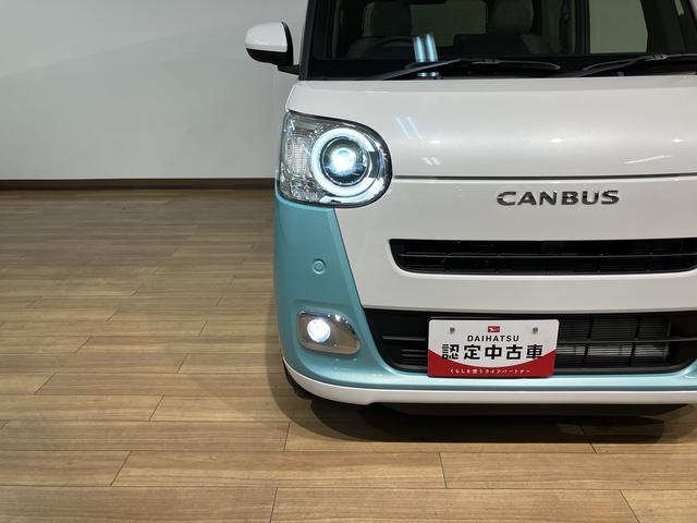 ムーヴキャンバスストライプスＧターボ　Ｒ７年式／ＡＣＣ／バックカメラ対応サポカーＳワイド適合　バックカメラ対応　ＵＳＢ接続端子　電動パーキングブレーキ　シートヒーター　両側オートスライドドア　Ｐスタート　全車速追従機能付ＡＣＣ　ホッとカップホルダー　キーフリー（大阪府）の中古車