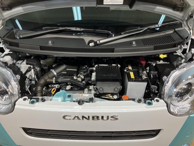 ムーヴキャンバスストライプスＧターボ　Ｒ７年式／ＡＣＣ／バックカメラ対応サポカーＳワイド適合　バックカメラ対応　ＵＳＢ接続端子　電動パーキングブレーキ　シートヒーター　両側オートスライドドア　Ｐスタート　全車速追従機能付ＡＣＣ　ホッとカップホルダー　キーフリー（大阪府）の中古車