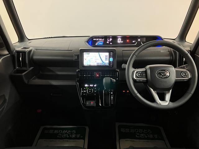 タントカスタムＲＳリミテッド　２５年ナビ／ＡＣＣ／ＥＴＣ／Ｂカメラ届出済未使用車・ターボエンジン・純正メモリーナビ・バックカメラ・ＥＴＣ・クルーズコントロール・両側電動スライドドア・シートヒーター　・電動パーキング・ＬＥＤヘッドライト・衝突回避支援ブレーキ（大阪府）の中古車