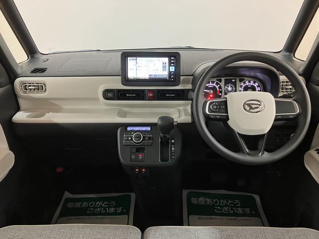 ムーヴキャンバスストライプスＧ　Ｒ７年式／２５年ナビ／Ｂカメラ／走行１９ｋｍサポカーＳワイド適合　バックカメラ対応　ＵＳＢ接続端子　電動パーキングブレーキ　シートヒーター　両側オートスライドドア　Ｐスタート　ホッとカップホルダー　キーフリー（大阪府）の中古車