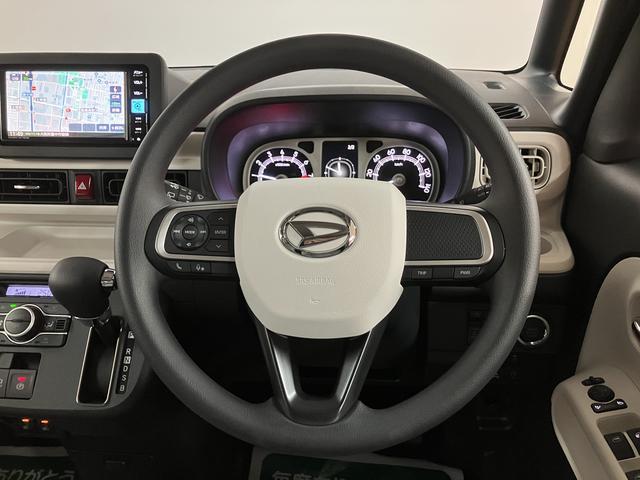 ムーヴキャンバスストライプスＧ　Ｒ７年式／２５年ナビ／Ｂカメラ／走行１９ｋｍサポカーＳワイド適合　バックカメラ対応　ＵＳＢ接続端子　電動パーキングブレーキ　シートヒーター　両側オートスライドドア　Ｐスタート　ホッとカップホルダー　キーフリー（大阪府）の中古車