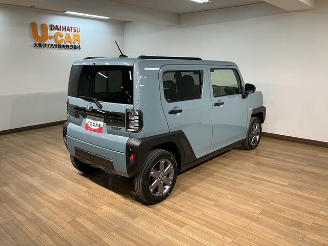 タフトＧ　ダーククロムベンチャー　Ｒ７年式／ＡＣＣ／ガラスルーフスカイフィールトップ　アダプティブクルーズコントロール　ＬＥＤヘッド／フォグ　運／助シートヒーター　プッシュボタンスタート　キーフリー　電動パーキングブレーキ　バックカメラ　１５インチアルミホイール（大阪府）の中古車