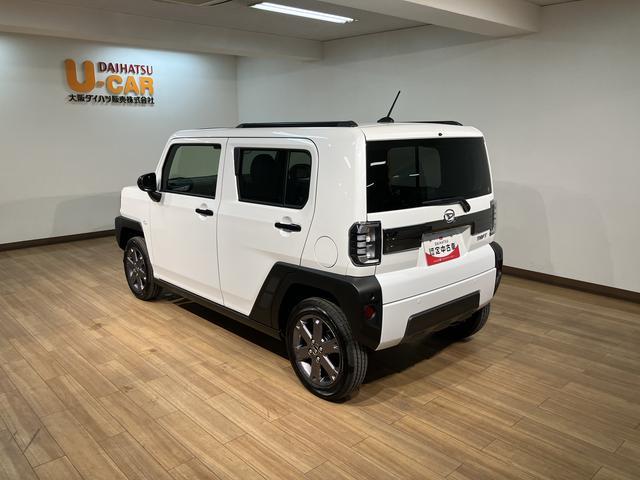 タフトＧ　ダーククロムベンチャー／Ｒ７年式／走行４Ｋｍ／クルコンＲ７年式／走行４Ｋｍ／バックカメラ対応車／ステアリングスイッチ／クルーズコントロール／前席シートヒーター／電動パーキングブレーキ／ＬＥＤヘッドライト・フォグランプ／アルミ／オートエアコン／キーフリー（大阪府）の中古車