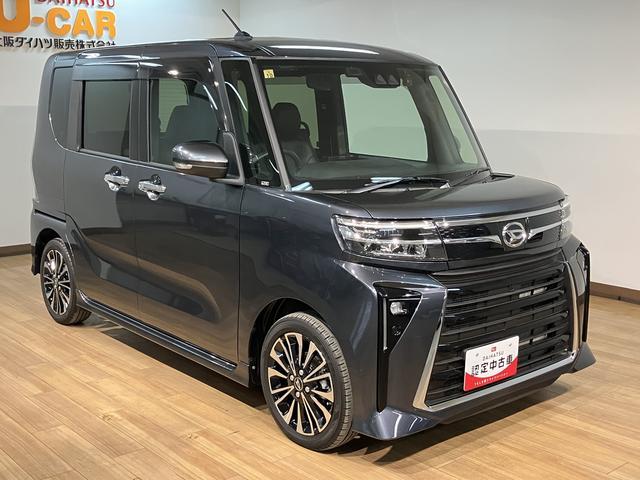 タントカスタムRS/9インチナビ/バックカメラ/ETC/ドラレコ9インチナビ/バックカメラ/ステアリングスイッチ/ETC/前後ドラレコ/前席シートヒーター/両側パワースライドドア/LEDヘッドライト・フォグランプ/アルミホイール/オートエアコン/キーフリー(大阪府)の中古車