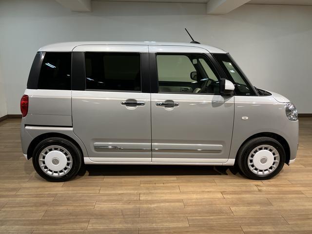 ムーヴキャンバスストライプスGターボ/ナビ/クルコン/両側電スラ/Bカメラ/ターボ車/ナビ/BLUETOOTH/USB/Bカメラ/クルーズコントロール/両側電動スライドドア/前席シートヒーター/スマートキー/オートライト/コーナーセンサー/サイドエアバッグ/LEDヘッドライト(大阪府)の中古車