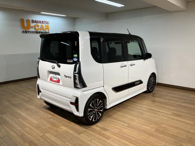 タントカスタムＲＳ／９インチナビ／クルコン／両側電スラ／パノラマ／１年間走行距離無制限保証／走行３．１万キロ／９インチナビ／ＢＬＵＥＴＯＯＴＨ／ＵＳＢ／パノラマカメラ／クルーズコントロール／前後ドラレコ／ＥＴＣ／両側電動スライドドア／スマートキー／ターボ車／（大阪府）の中古車
