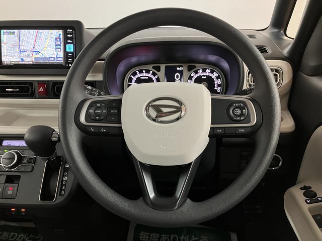 ムーヴキャンバスストライプスＧターボ　Ｒ７年式／２５年ナビ／ＡＣＣ走行無制限１年保証　両側電動スライドドア　アダプティブクルーズコントロール　前後コーナーセンサー　前席シートヒーター　ホッとカップホルダー　オートマチックハイビーム　ＬＥＤヘッドライト　スマートキー（大阪府）の中古車