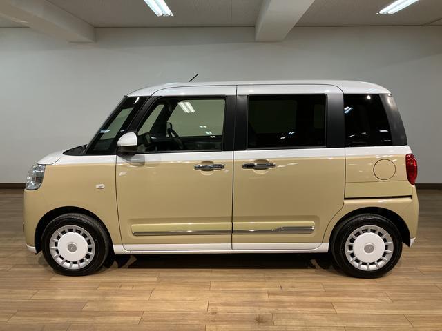 ムーヴキャンバスストライプスＧ／ナビ／バックカメラ／両側電スラ／電動Ｐ／新車保証継承／ナビ／ＢＬＵＥＴＯＯＴＨ／ＵＳＢ／バックカメラ／両側電動スライドドア／前席シートヒーター／スマートキー／電動パーキングブレーキ／オートライト／ＬＥＤヘッドライト／サイドエアバッグ／（大阪府）の中古車