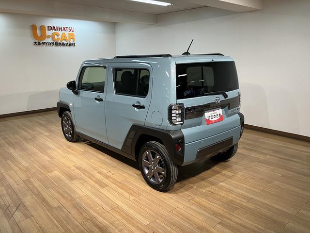 タフトGターボダーククロムベンチャー/クルコン/Bカメラ/電動P/新車保証継承/ターボ車/クルーズコントロール/電動パーキングブレーキ/バックカメラ/前席シートヒーター/スマートキー/オートライト/LEDヘッドライト/LEDフォグランプ/サイドエアバッグ/(大阪府)の中古車