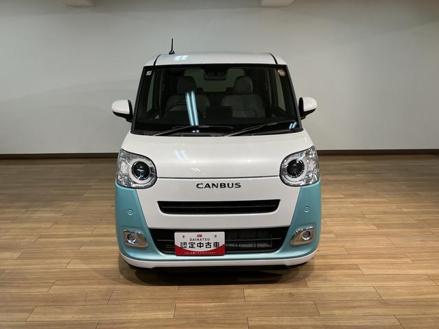 ムーヴキャンバスストライプスＧターボ　Ｒ７年式／２５年ナビ／Ｂカメラ／ＡＣＣ走行無制限１年保証　両側電動スライドドア　アダプティブクルーズコントロール　前後コーナーセンサー　前席シートヒーター　ホッとカップホルダー　オートマチックハイビーム　ＬＥＤヘッドライト　スマートキー（大阪府）の中古車