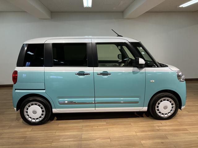 ムーヴキャンバスストライプスＧターボ　Ｒ７年式／２５年ナビ／Ｂカメラ／ＡＣＣ走行無制限１年保証　両側電動スライドドア　アダプティブクルーズコントロール　前後コーナーセンサー　前席シートヒーター　ホッとカップホルダー　オートマチックハイビーム　ＬＥＤヘッドライト　スマートキー（大阪府）の中古車