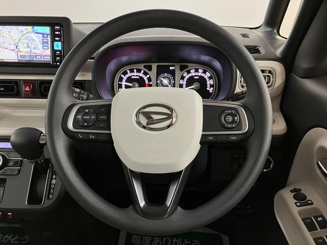 ムーヴキャンバスストライプスＧターボ　Ｒ７年式／２５年ナビ／Ｂカメラ／ＡＣＣ走行無制限１年保証　両側電動スライドドア　アダプティブクルーズコントロール　前後コーナーセンサー　前席シートヒーター　ホッとカップホルダー　オートマチックハイビーム　ＬＥＤヘッドライト　スマートキー（大阪府）の中古車