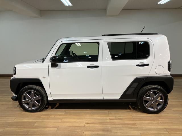 タフトＧ　ダーククロムベンチャー　令和７年式届出済未使用車／ナビ令和７年式届出済未使用車　新品ナビゲーション　バックカメラ　ＬＥＤヘッドライト　スマートキー　プッシュスタート　シートヒーター　スカイフィールトップ　ダイハツ認定中古車（大阪府）の中古車