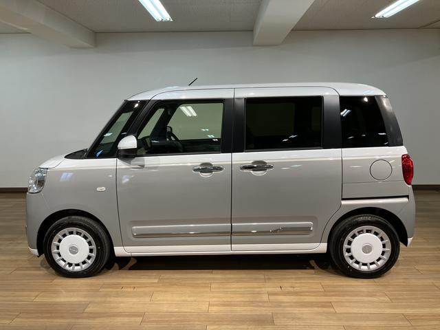 ムーヴキャンバスストライプスＧ／令和７年式／純正７インチナビ／バックカメラ新車保証継承／走行８ｋｍ／純正７インチナビ／バックカメラ／両側パワースライドドア／ＬＥＤヘッドライト・フォグランプ／前席シートヒーター／ホットカップホルダー／オートエアコン／キーフリー／ＵＳＢソケット（大阪府）の中古車