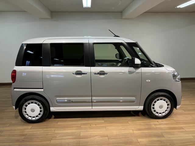 ムーヴキャンバスストライプスＧ／令和７年式／純正７インチナビ／バックカメラ新車保証継承／走行８ｋｍ／純正７インチナビ／バックカメラ／両側パワースライドドア／ＬＥＤヘッドライト・フォグランプ／前席シートヒーター／ホットカップホルダー／オートエアコン／キーフリー／ＵＳＢソケット（大阪府）の中古車