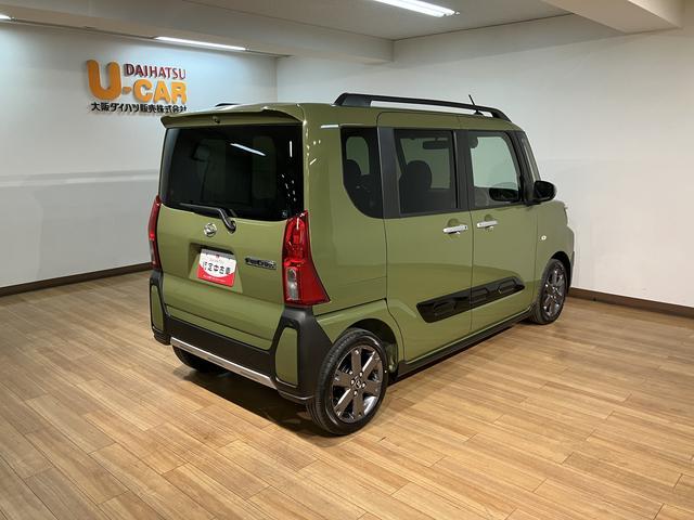 タントファンクロスターボリミテッド　バックカメラ／ＥＴＣ／クルコン届出済み未使用車／バックカメラ／ＥＴＣ／クルコン／ターボ／両側電動スライドドア／前席シートヒーター／コーナーセンサー／ＬＥＤヘッドライト／ＬＥＤフォグランプ／プッシュボタンスタート／スマートキー（大阪府）の中古車